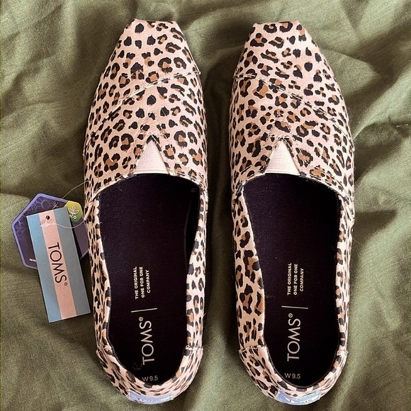 Brand New Toms Alpargata Birch Leopard Print Canvas Slip On Shoes Animal Jungle - Picture 6 of 15